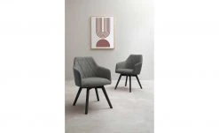 Dine + Mine Polsterstuhl Xalapa | Anthrazit Schwarz Nein