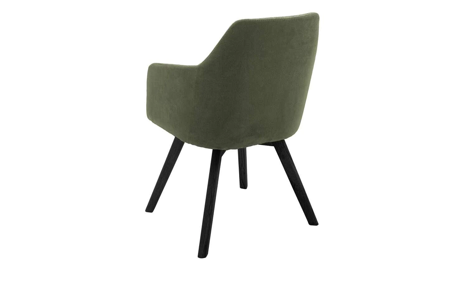 Dine + Mine Polsterstuhl Xalapa | Olivgrün Schwarz Nein – Bild 3