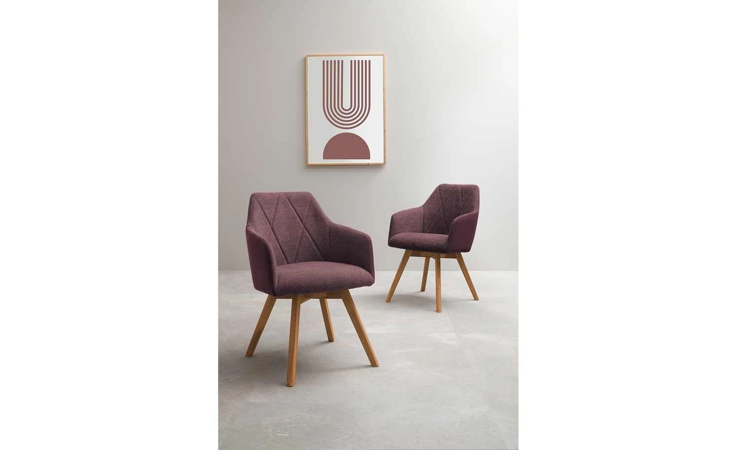 Dine + Mine Polsterstuhl Xalapa | Bordeaux Akaziefarbig Nein