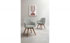 Dine + Mine Polsterstuhl Xalapa | Lichtgrau Wildeiche Nein