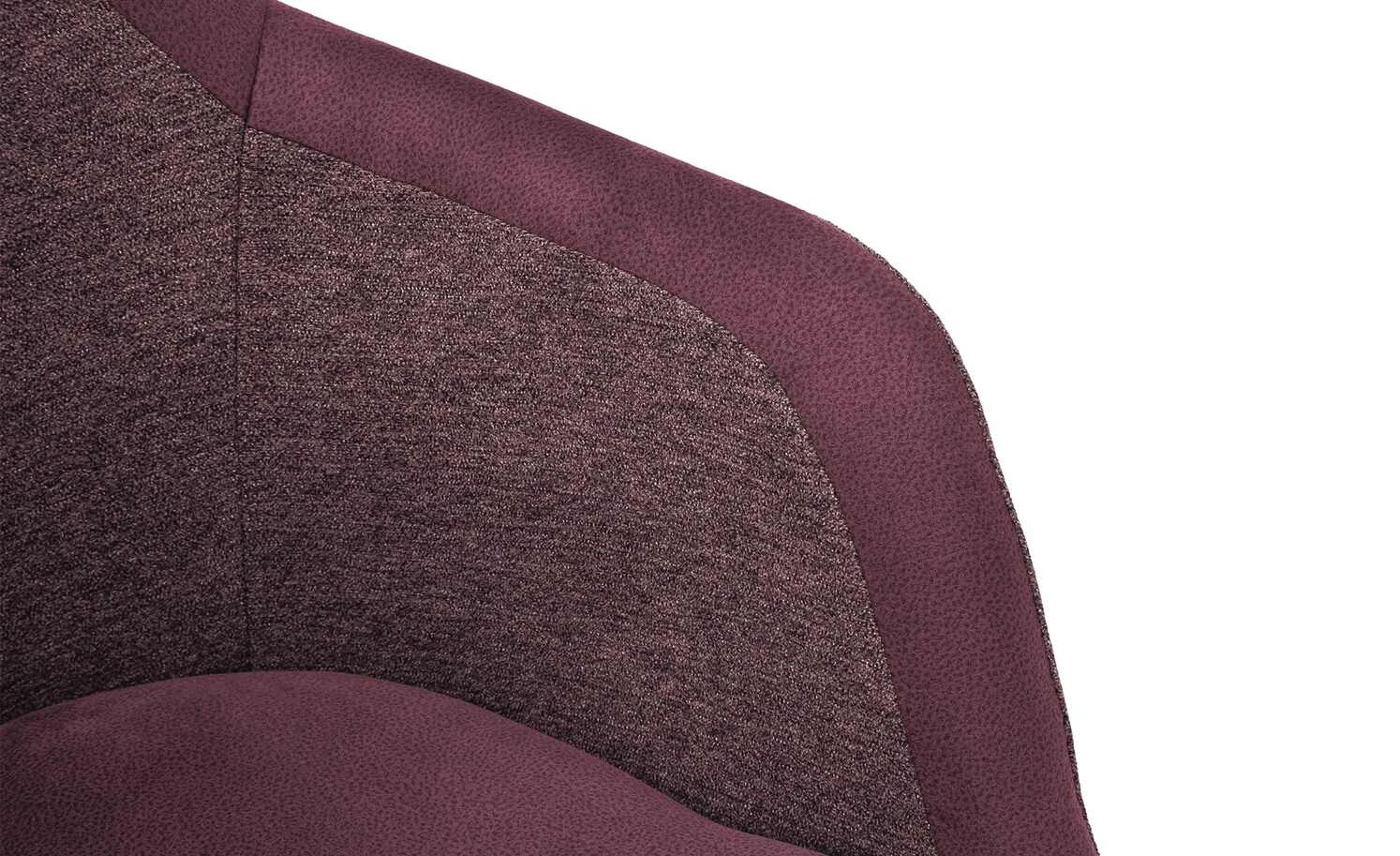 Dine + Mine Polsterstuhl Corby | Bordeaux Schwarz Ja – Bild 4