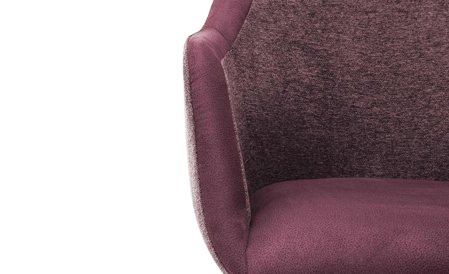 Dine + Mine Polsterstuhl Corby | Bordeaux Schwarz Ja – Bild 5