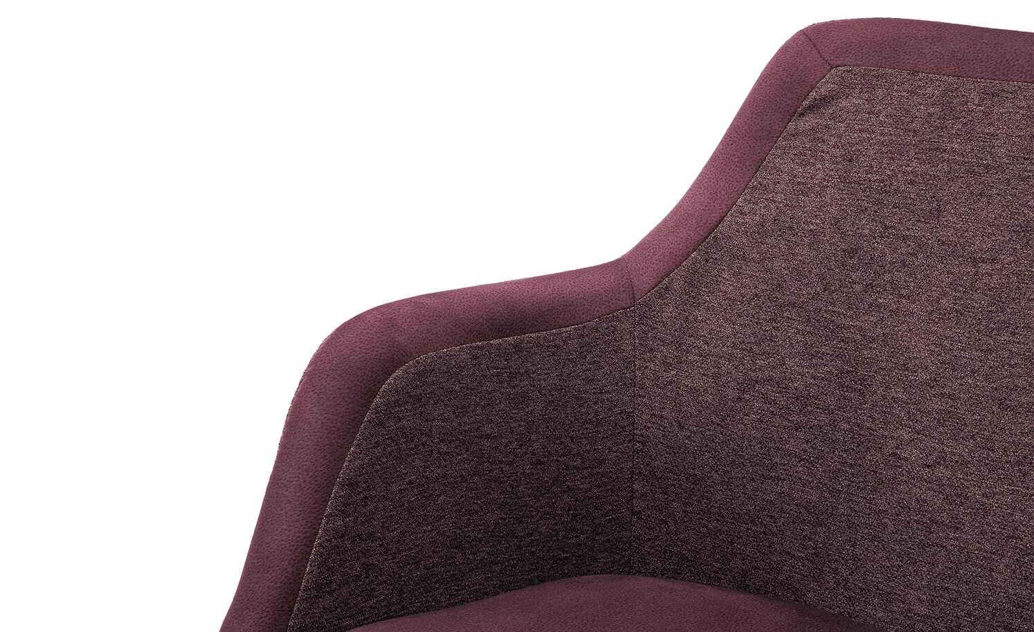 Dine + Mine Polsterstuhl Corby | Bordeaux Schwarz Ja – Bild 6