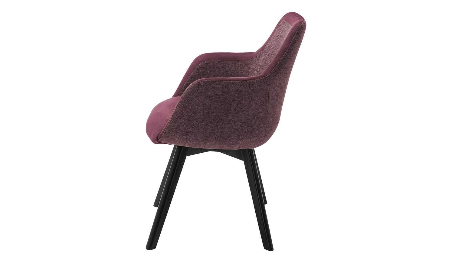 Dine + Mine Polsterstuhl Corby | Bordeaux Schwarz Ja – Bild 8
