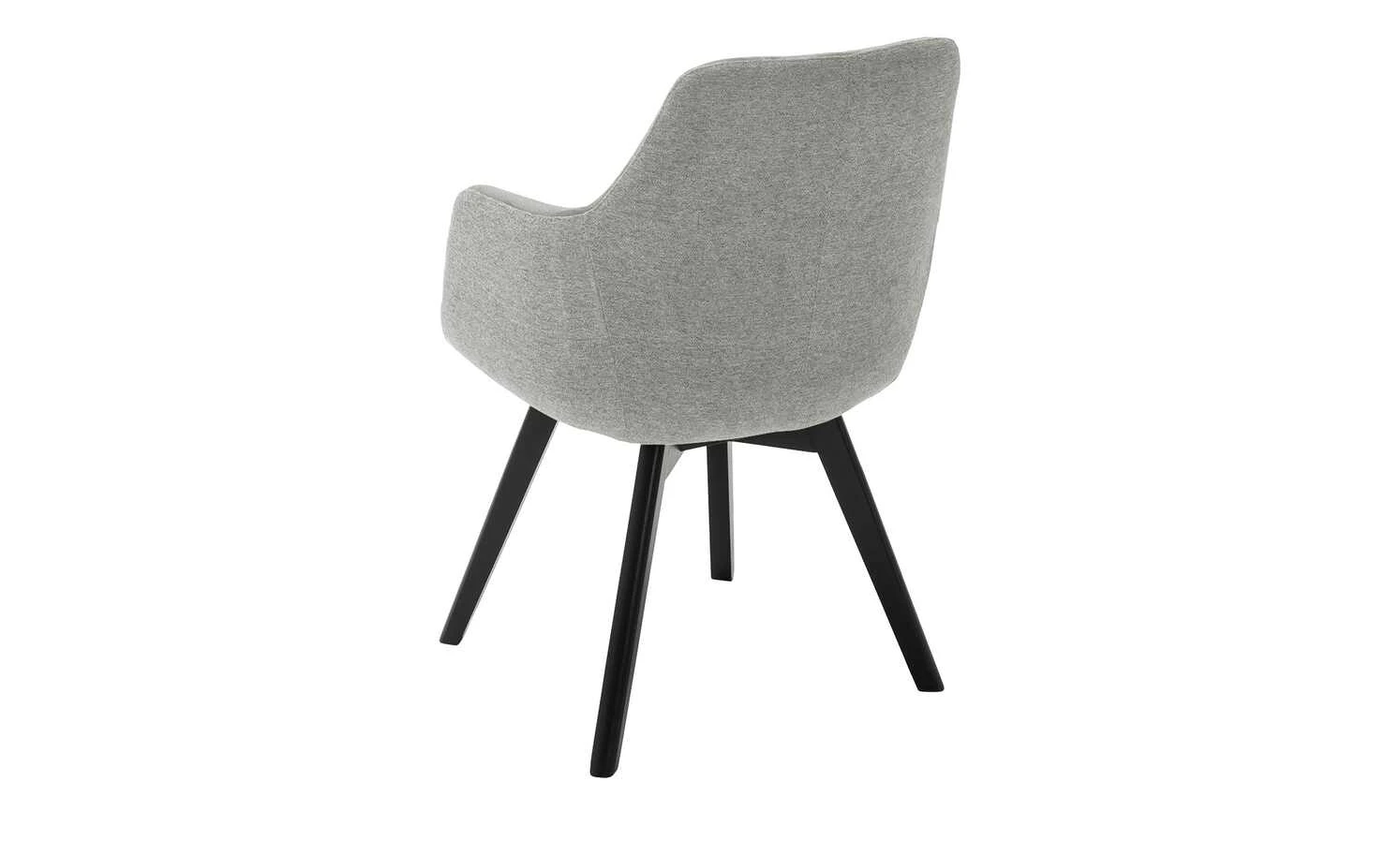 Dine + Mine Polsterstuhl Corby | Lichtgrau Schwarz Nein – Bild 5