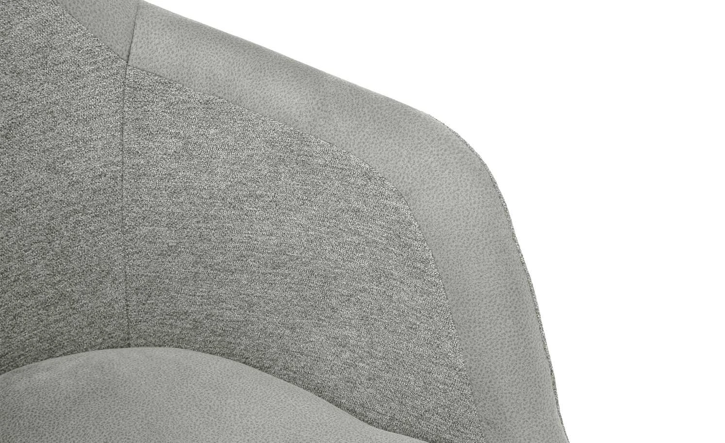 Dine + Mine Polsterstuhl Corby | Lichtgrau Schwarz Nein – Bild 6