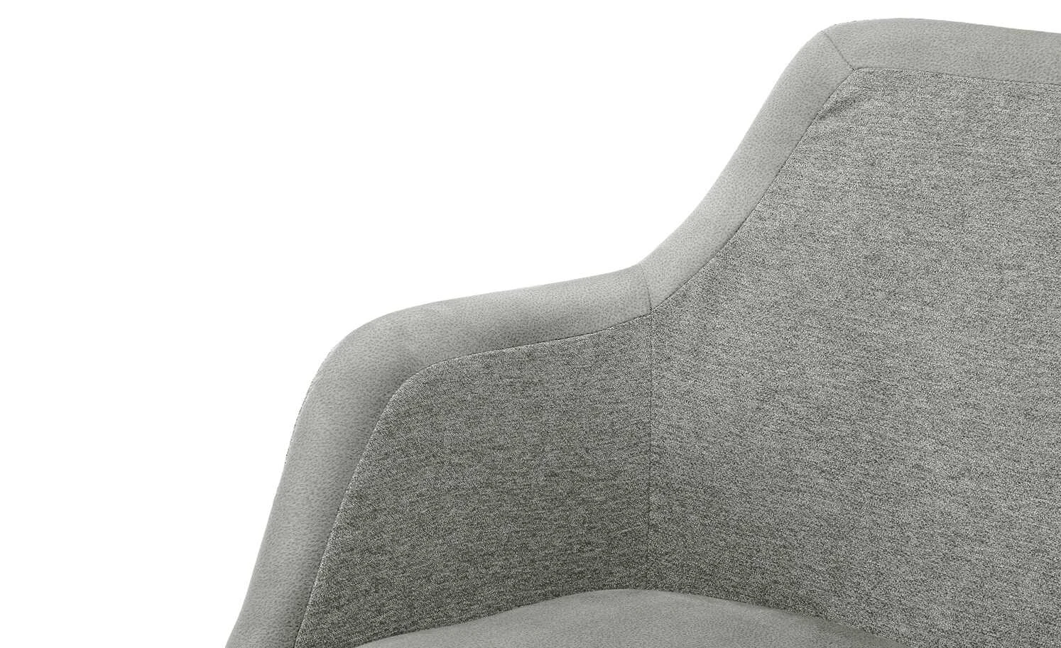 Dine + Mine Polsterstuhl Corby | Lichtgrau Schwarz Nein – Bild 8