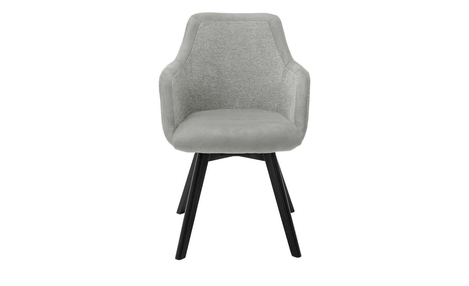 Dine + Mine Polsterstuhl Corby | Lichtgrau Schwarz Nein – Bild 9
