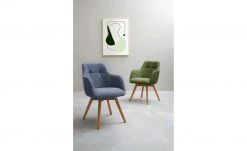 Dine + Mine Polsterstuhl Nador | Nachtblau Wildeiche Nein