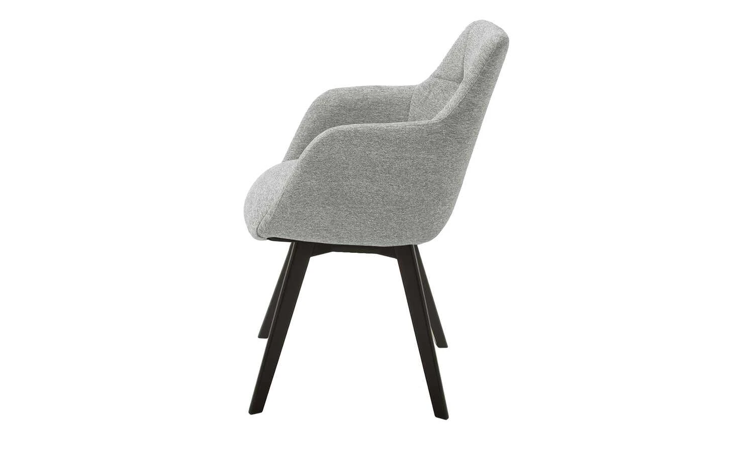 Dine + Mine Polsterstuhl Nador | Lichtgrau Schwarz Nein – Bild 11