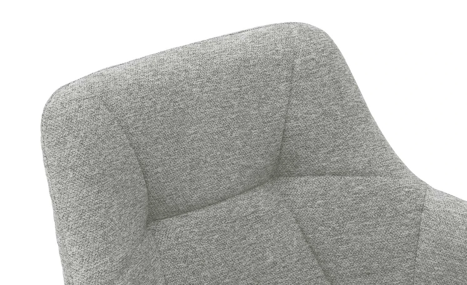 Dine + Mine Polsterstuhl Nador | Lichtgrau Schwarz Nein – Bild 5