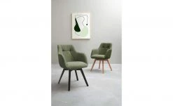 Dine + Mine Polsterstuhl Nador | Oliv Schwarz Nein