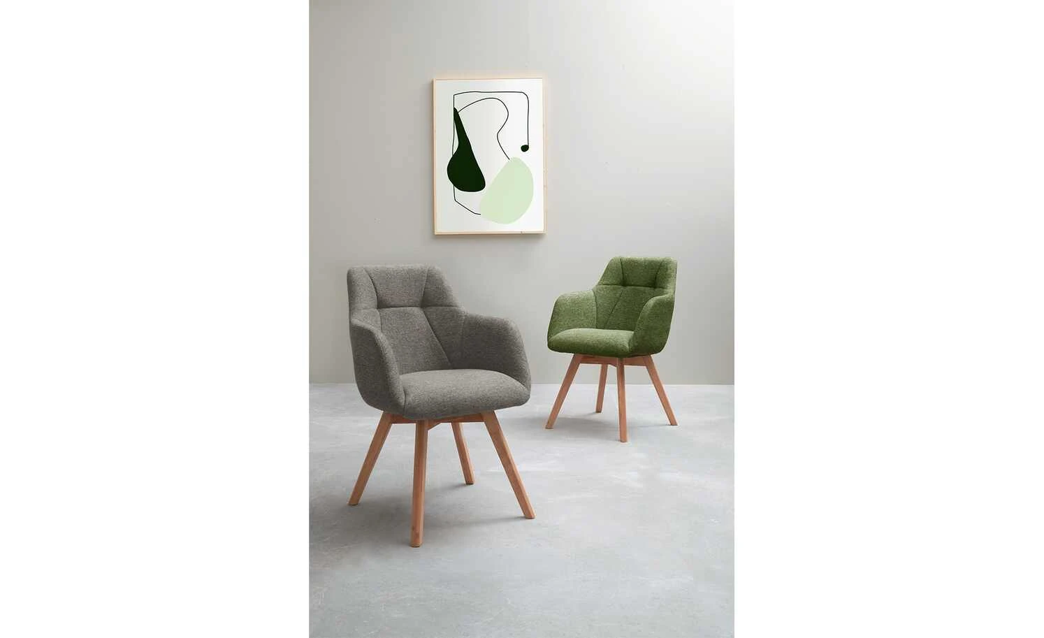 Dine + Mine Polsterstuhl Nador | Cappuccino (Braun) Akazie (Nachbildung) Ja