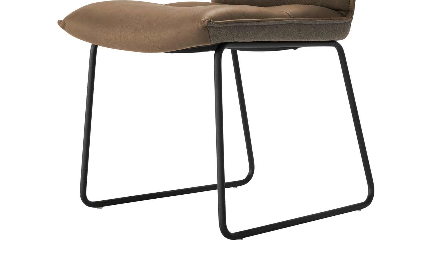 KOINOR Leder-Kufenstuhl Essay | Chai (Hellbraun) / Dunkelbraun – Bild 3