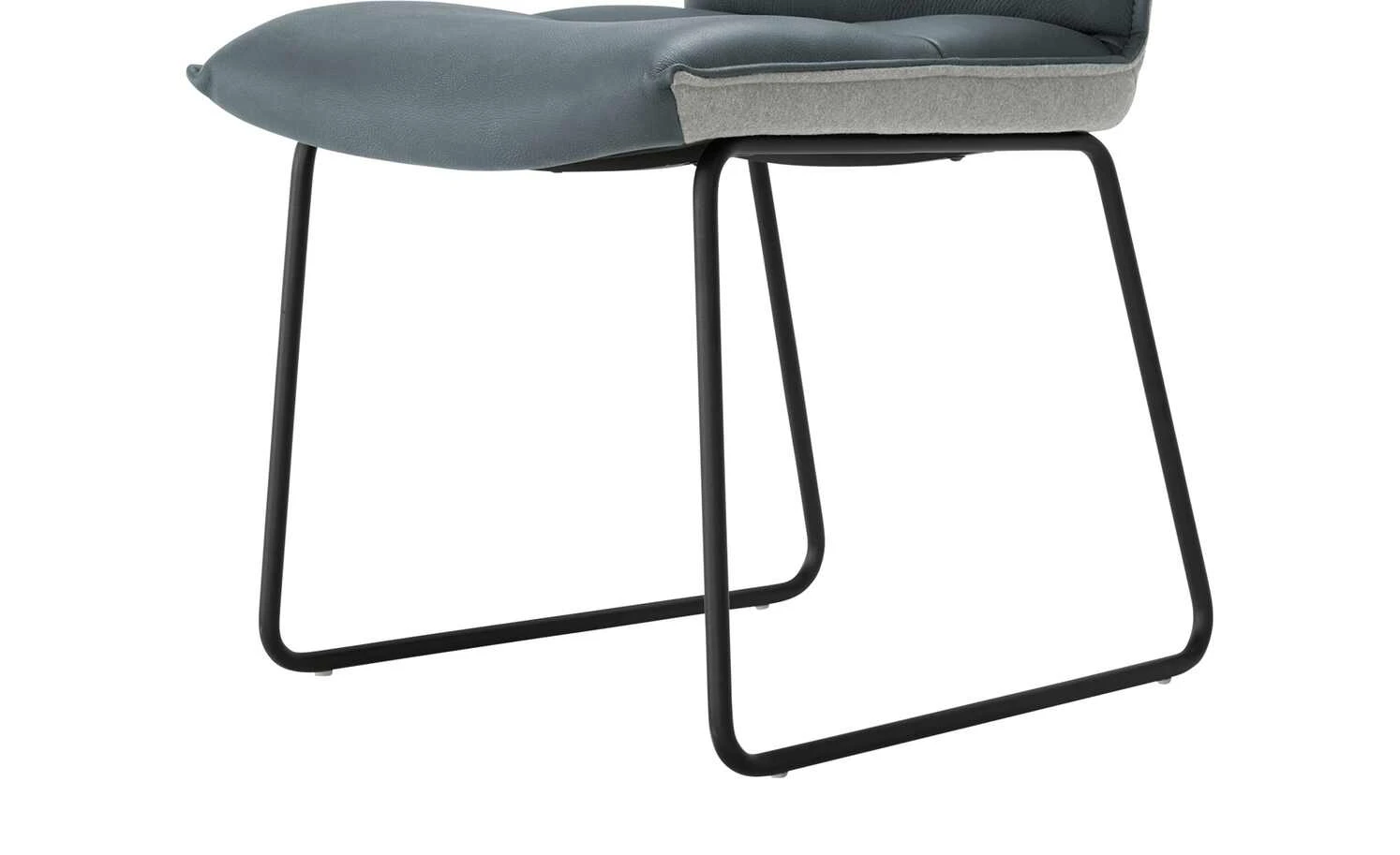 KOINOR Leder-Kufenstuhl Essay | Mare (Blau) / Hellgrau – Bild 3