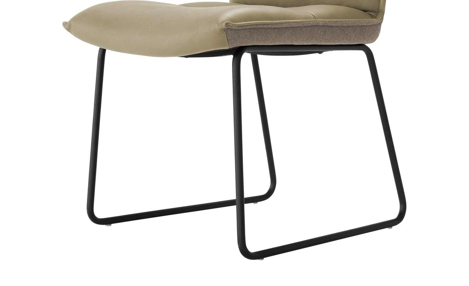 KOINOR Leder-Kufenstuhl Essay | Jade (Beige) / Braun – Bild 4