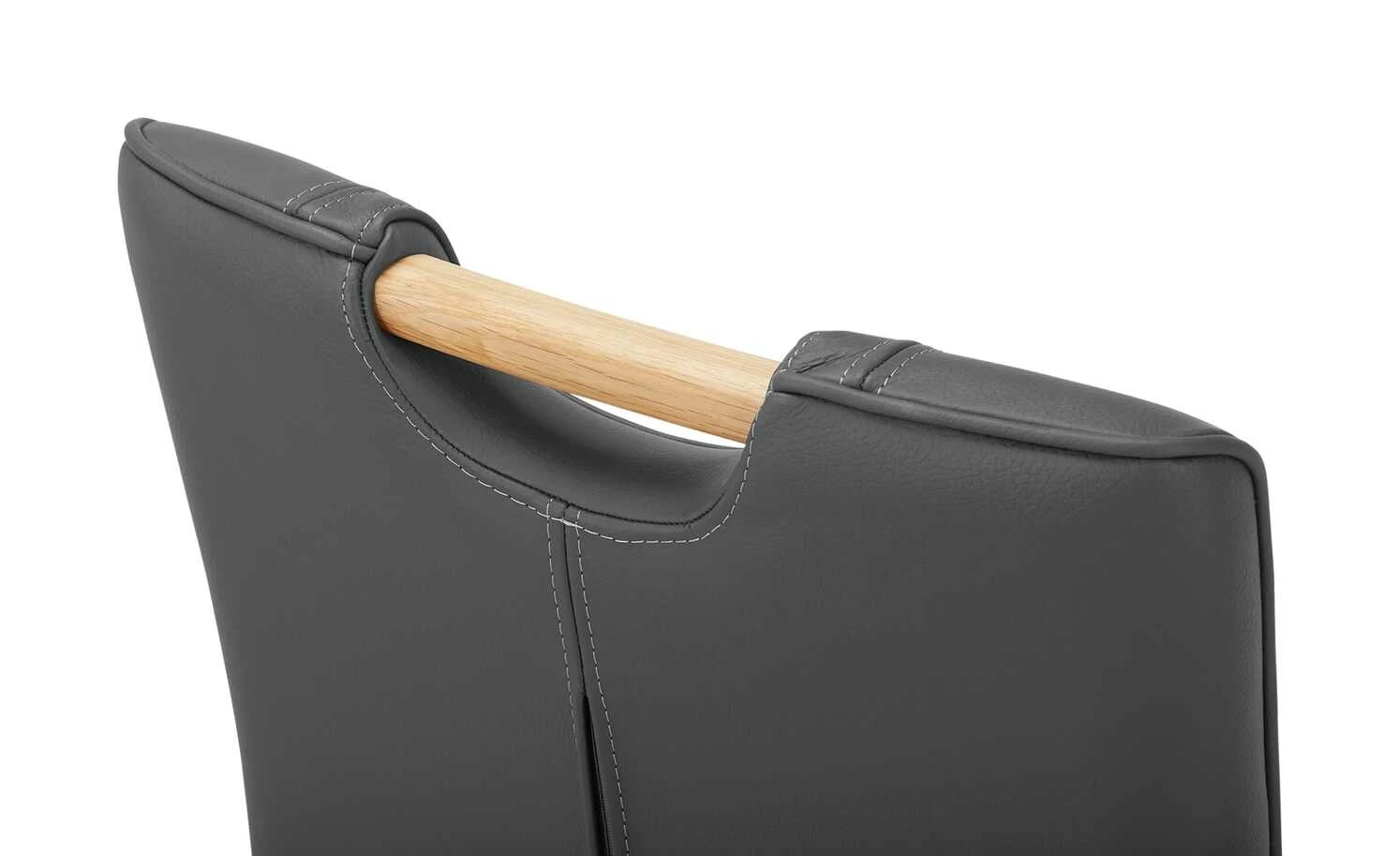 Polsterstuhl mit Griff 6881 | Grau – Bild 6