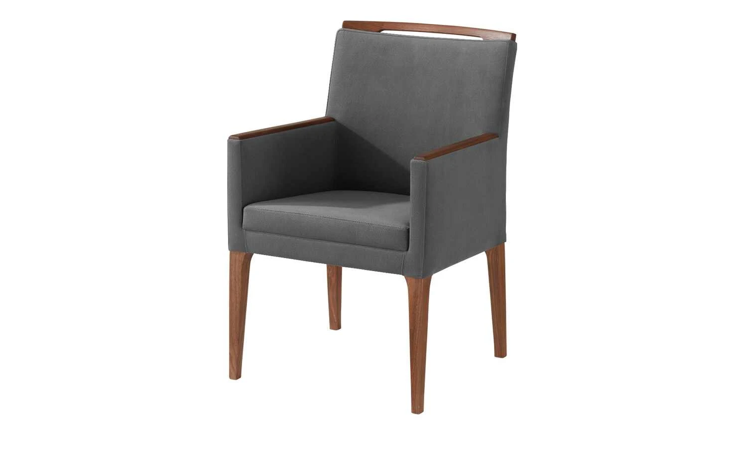 Wohnwert Polsterstuhl Botho | Grau (Dunkelgrau) Schaumstoff