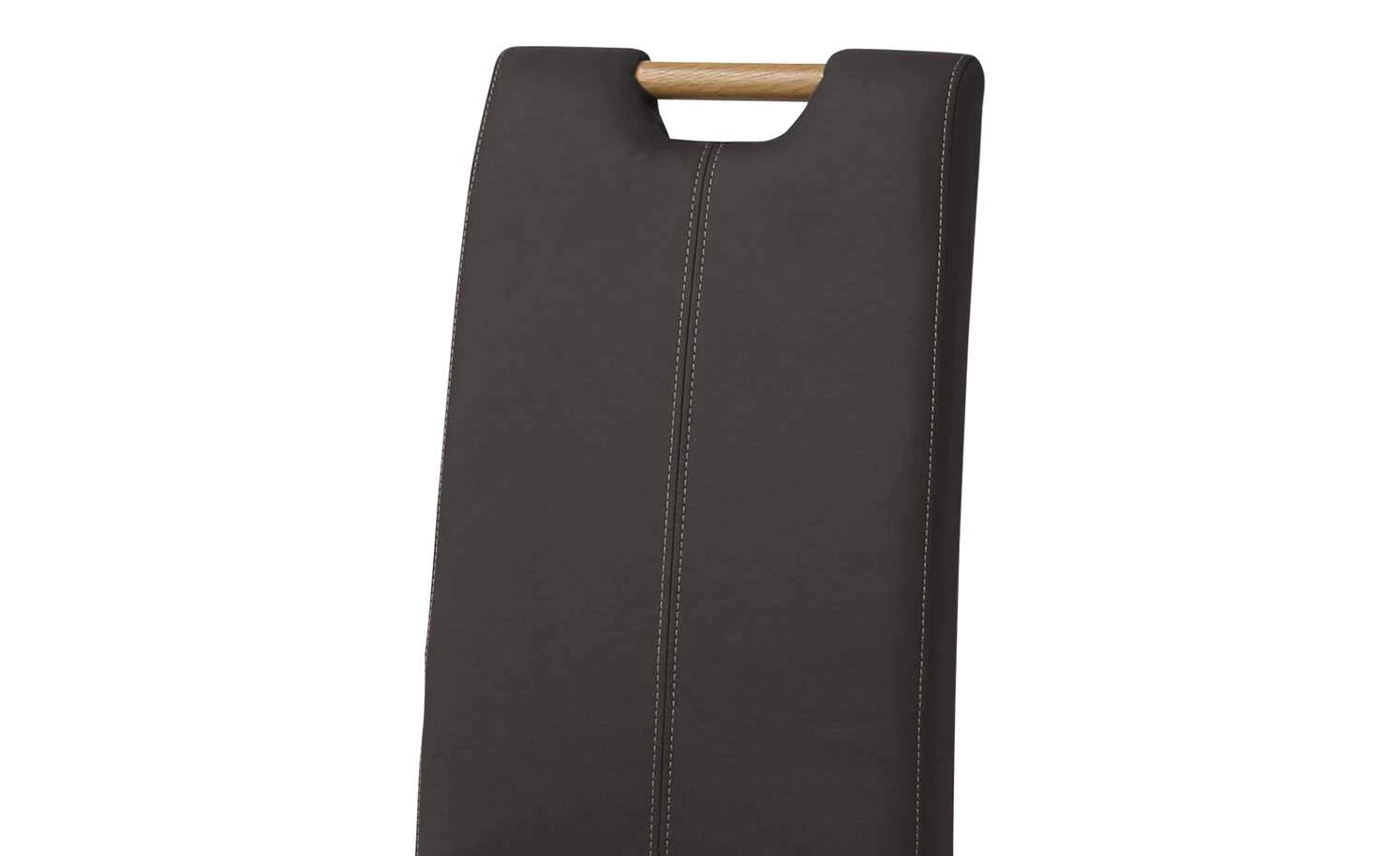 Woodford Polsterstuhl mit Griff Gabi 4 | Braun Eiche – Bild 3