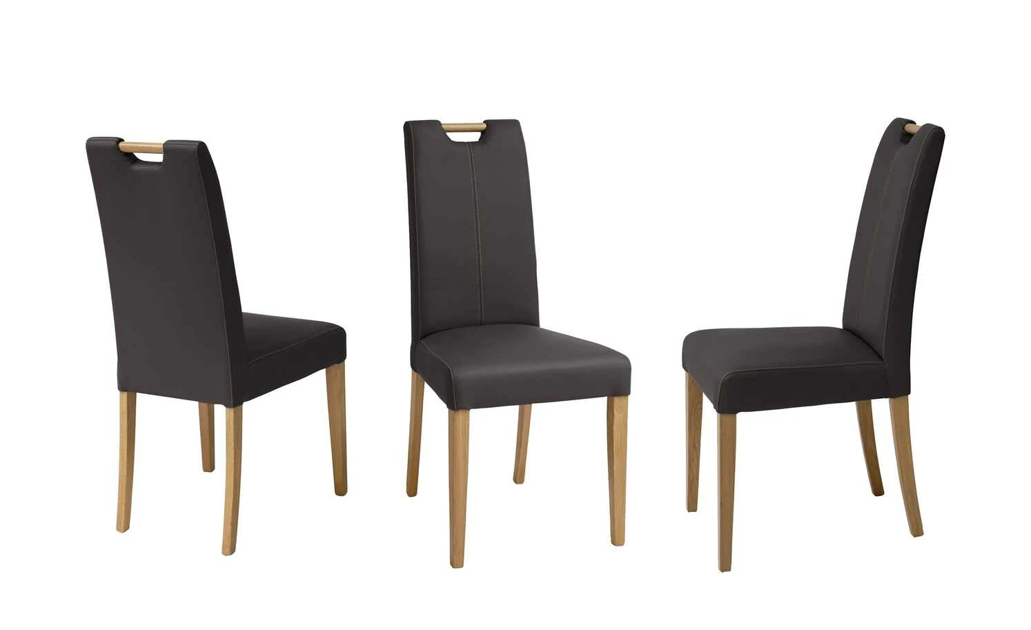 Woodford Polsterstuhl mit Griff Gabi 4 | Braun Eiche