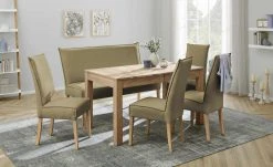 Woodford Polsterstuhl Gerda | Khaki (Grün) Eiche