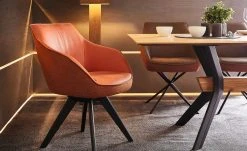 KOINOR Polsterstuhl Movy | Fire (Cognac) / Cognac Nein